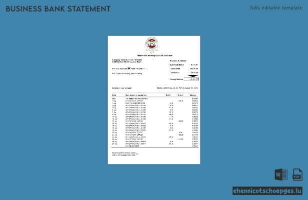 Muranga University of Technology – Beispiel einer Prüfungserklärung zur Geschäftsorganisation (Word- und PDF-Format)